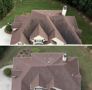 Roof washing 